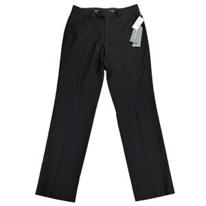 Michael Kors Mens MacArthur Modern Fit Airsoft Stretch Suit Pants Black 32x32